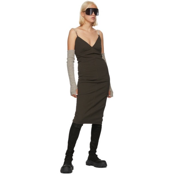 🔥PREPARING FOR CONSIGNMENT🔥 NWT RICK OWENS Shoestring Midi Maillot Dress - Picture 10 of 10